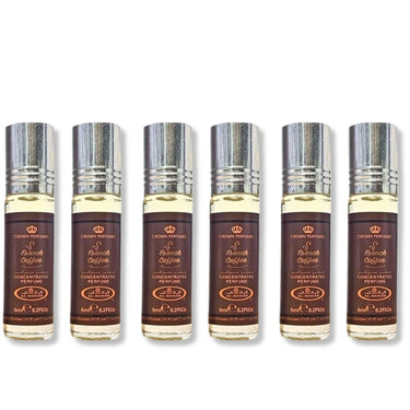 Al Rehab French Coffee Perfume Oil 6ml (6 Pack) | Alcohol-Free Coffee, Vanilla & Sweet Gourmand Fragrance